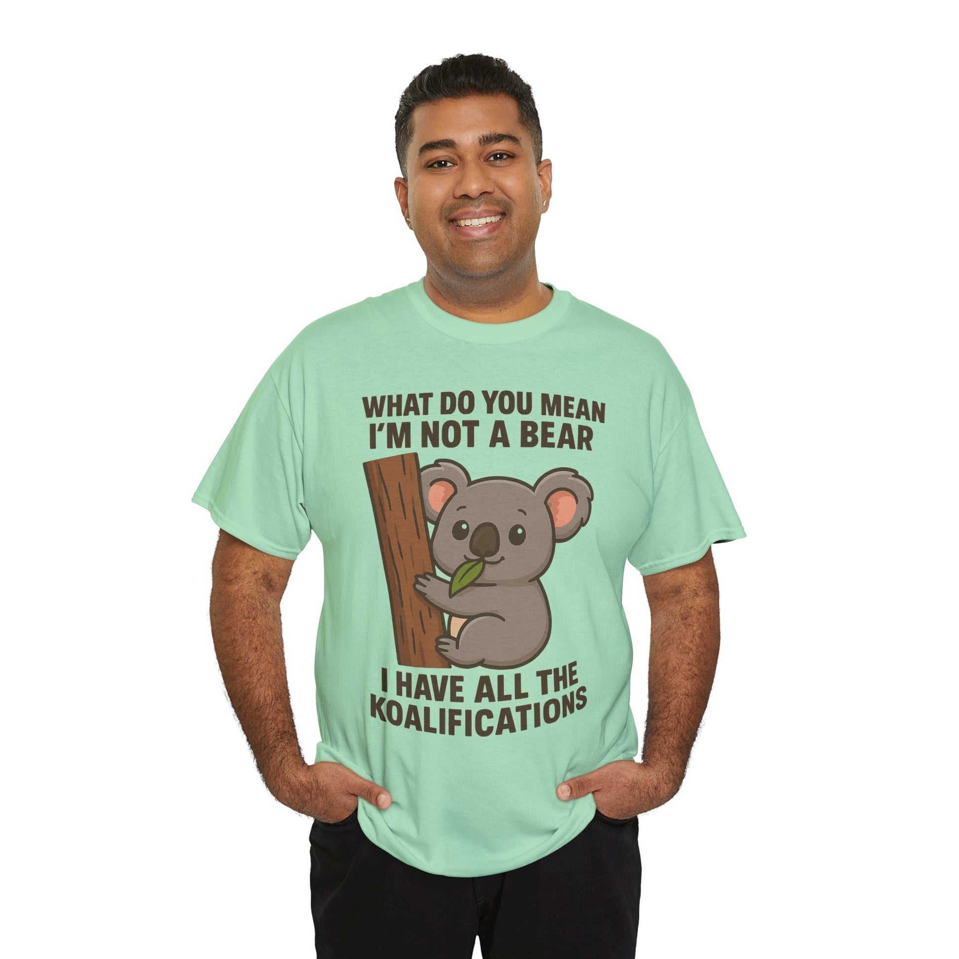 Koala Humor Shirt – Cute Unisex Cotton Tee for Animal Lovers