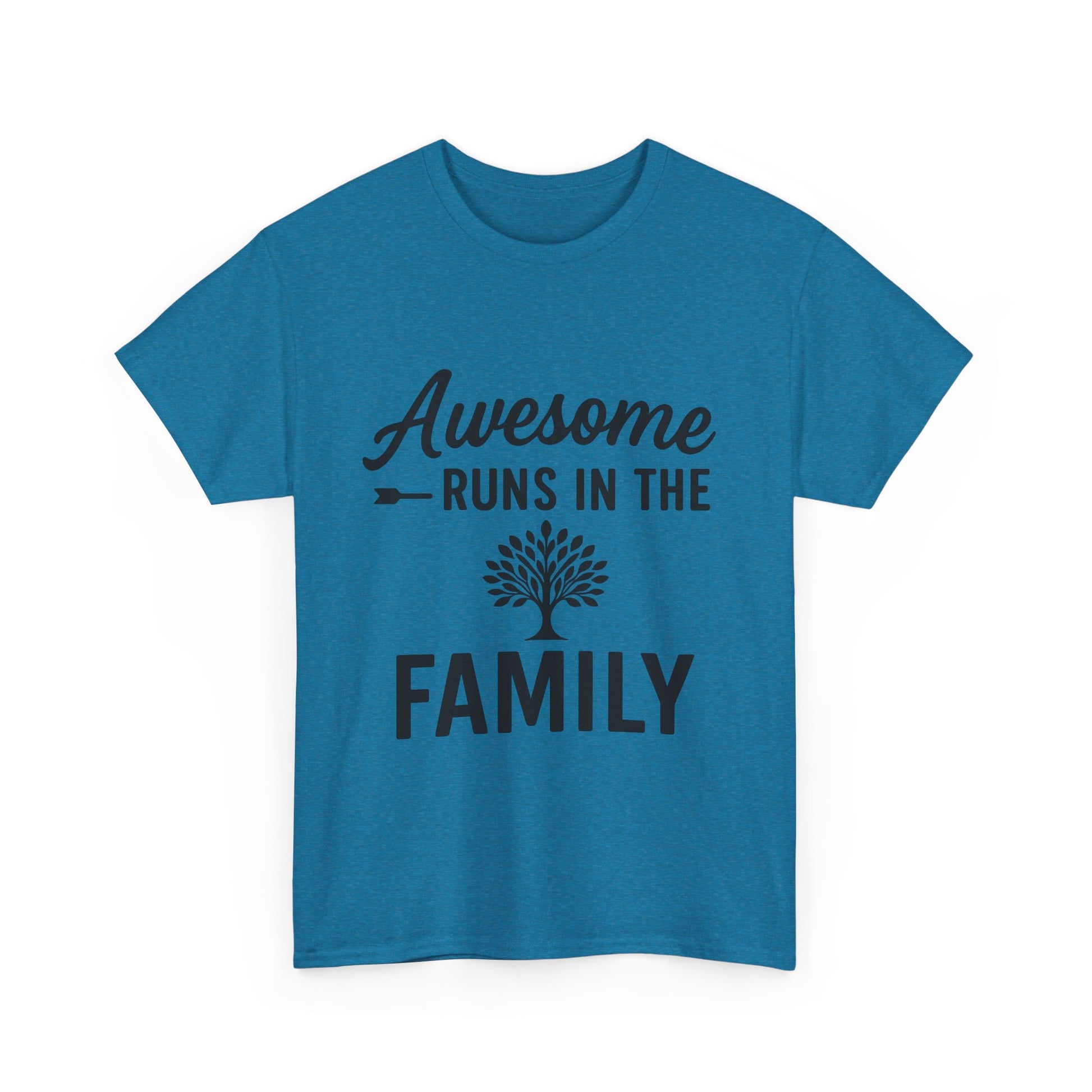 Awesome Runs In The Family – Unisex Cotton Family T-Shirt
