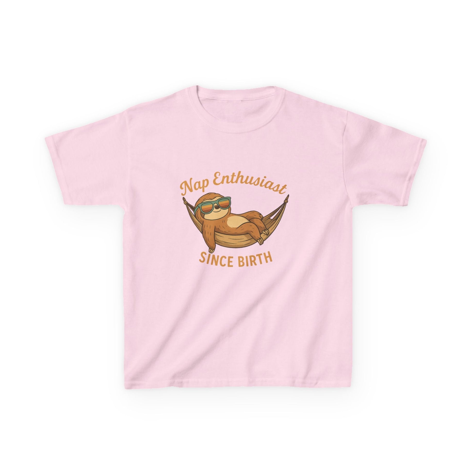 Nap Enthusiast – Vintage Sloth T-Shirt for Kids | Funny Lazy Unisex Cotton Tee