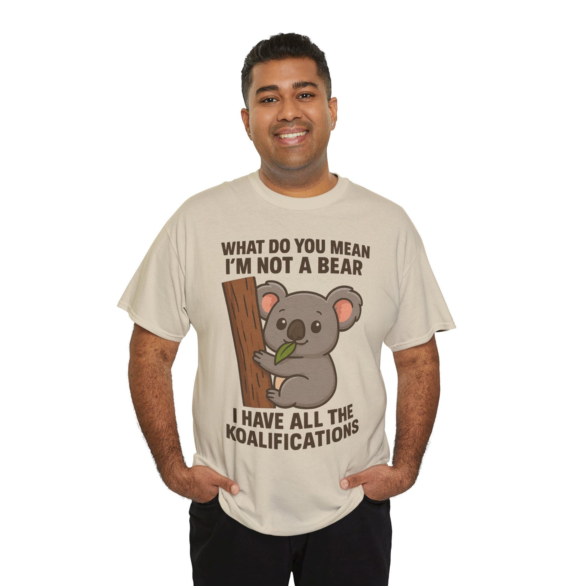Koala Humor Shirt – Cute Unisex Cotton Tee for Animal Lovers
