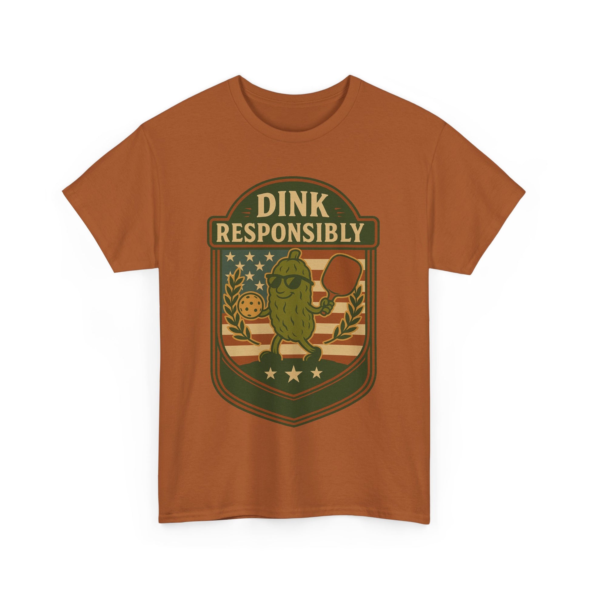 Dink Responsibly Pickleball T-Shirt – Funny Sports Tee