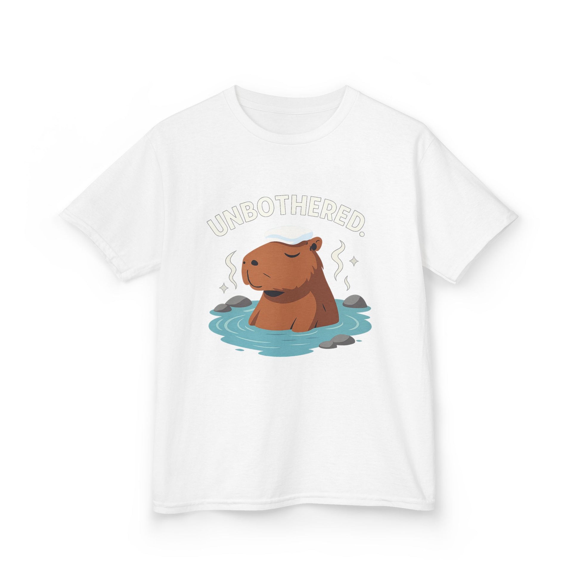 Chill Capybara Kids T-Shirt – Relaxed Vibe Unisex Heavy Cotton Tee