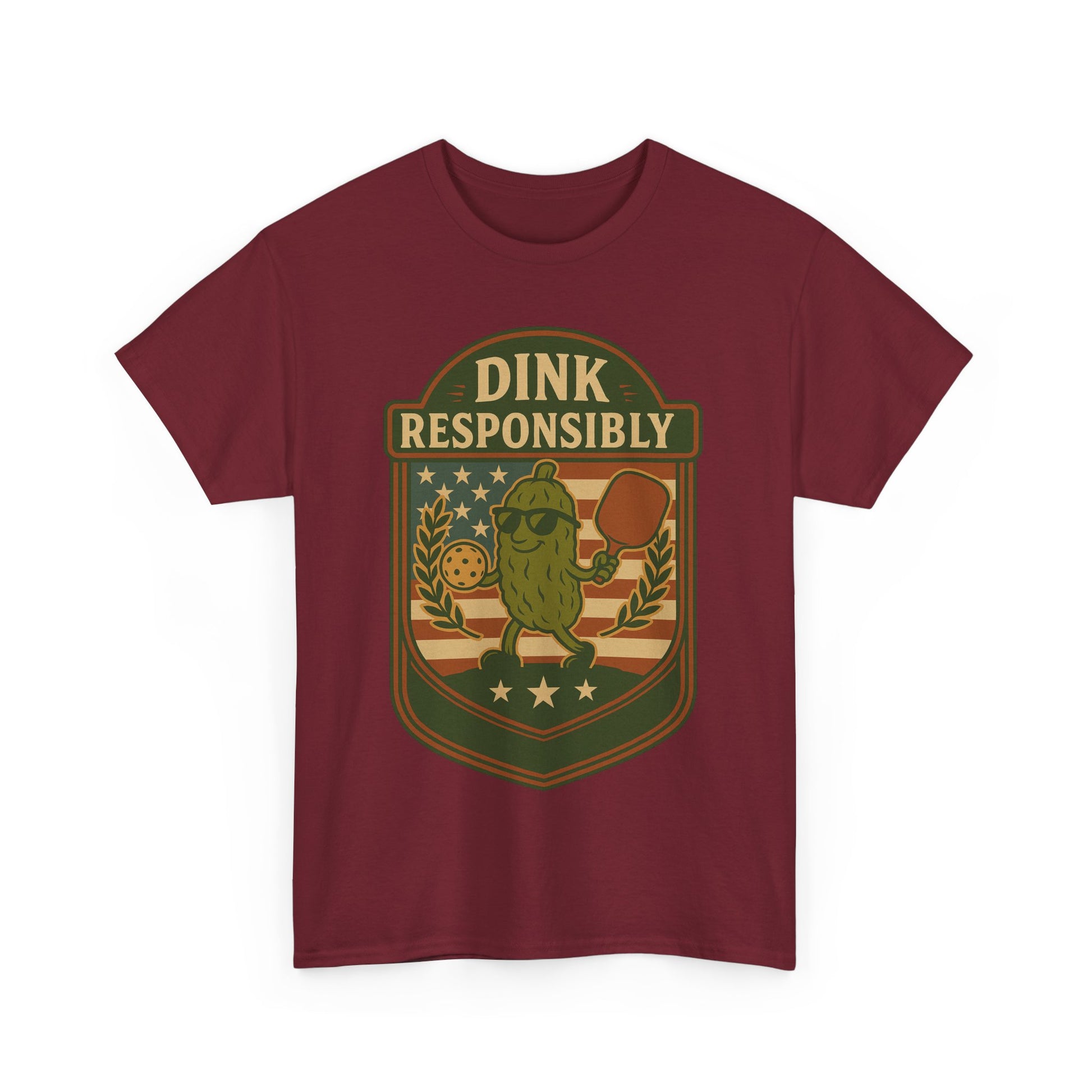 Dink Responsibly Pickleball T-Shirt – Funny Sports Tee