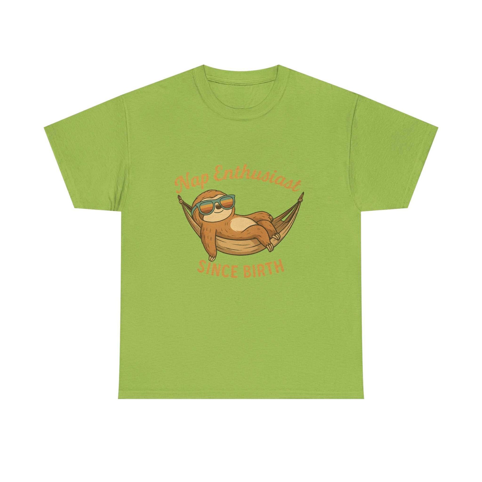 Nap Enthusiast Sloth T-Shirt – Funny Vintage Animal Tee