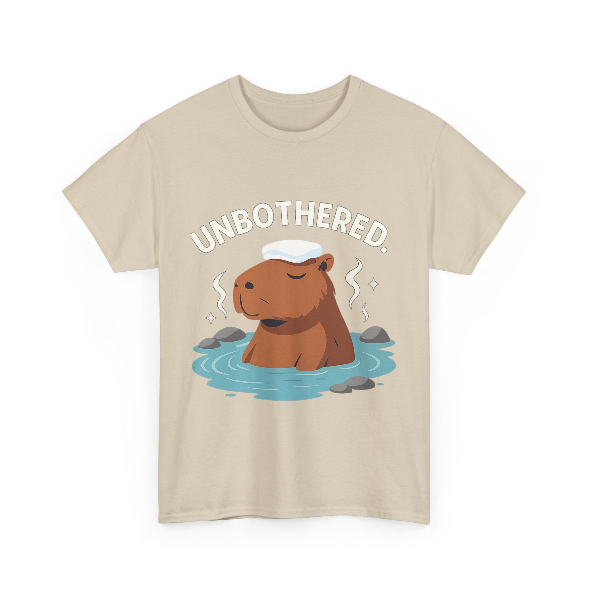 Chill Capybara Shirt – Unisex Heavy Cotton Tee with Relaxed Vibes