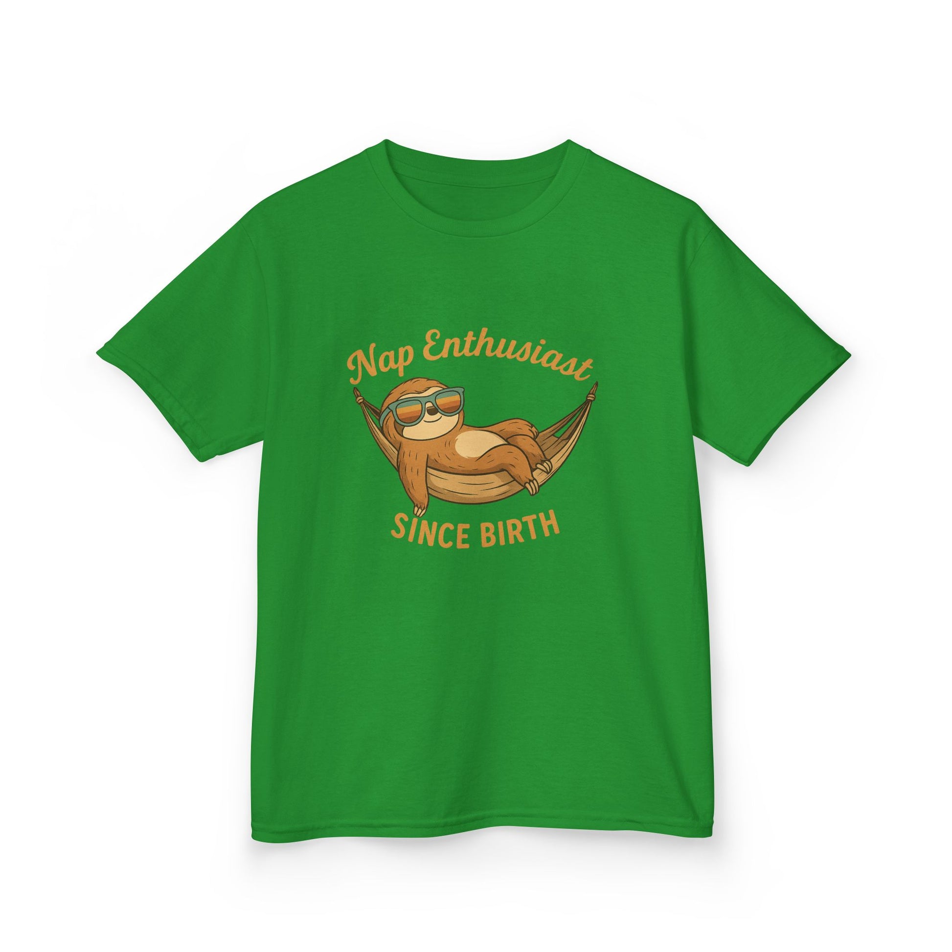 Nap Enthusiast – Vintage Sloth T-Shirt for Kids | Funny Lazy Unisex Cotton Tee