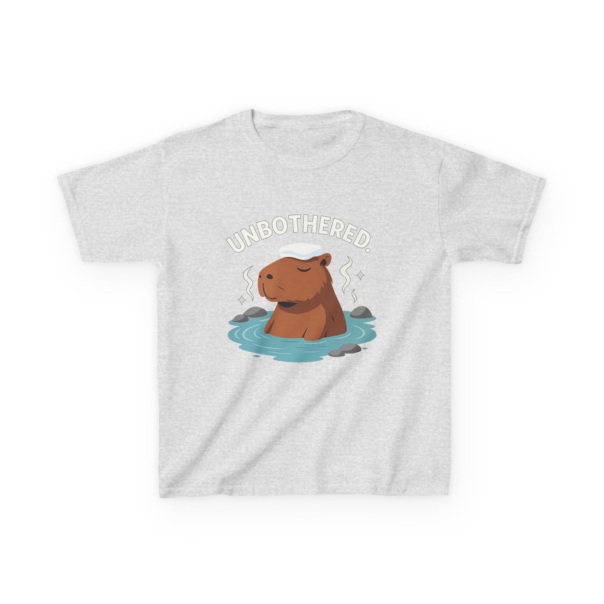Chill Capybara Kids T-Shirt – Relaxed Vibe Unisex Heavy Cotton Tee
