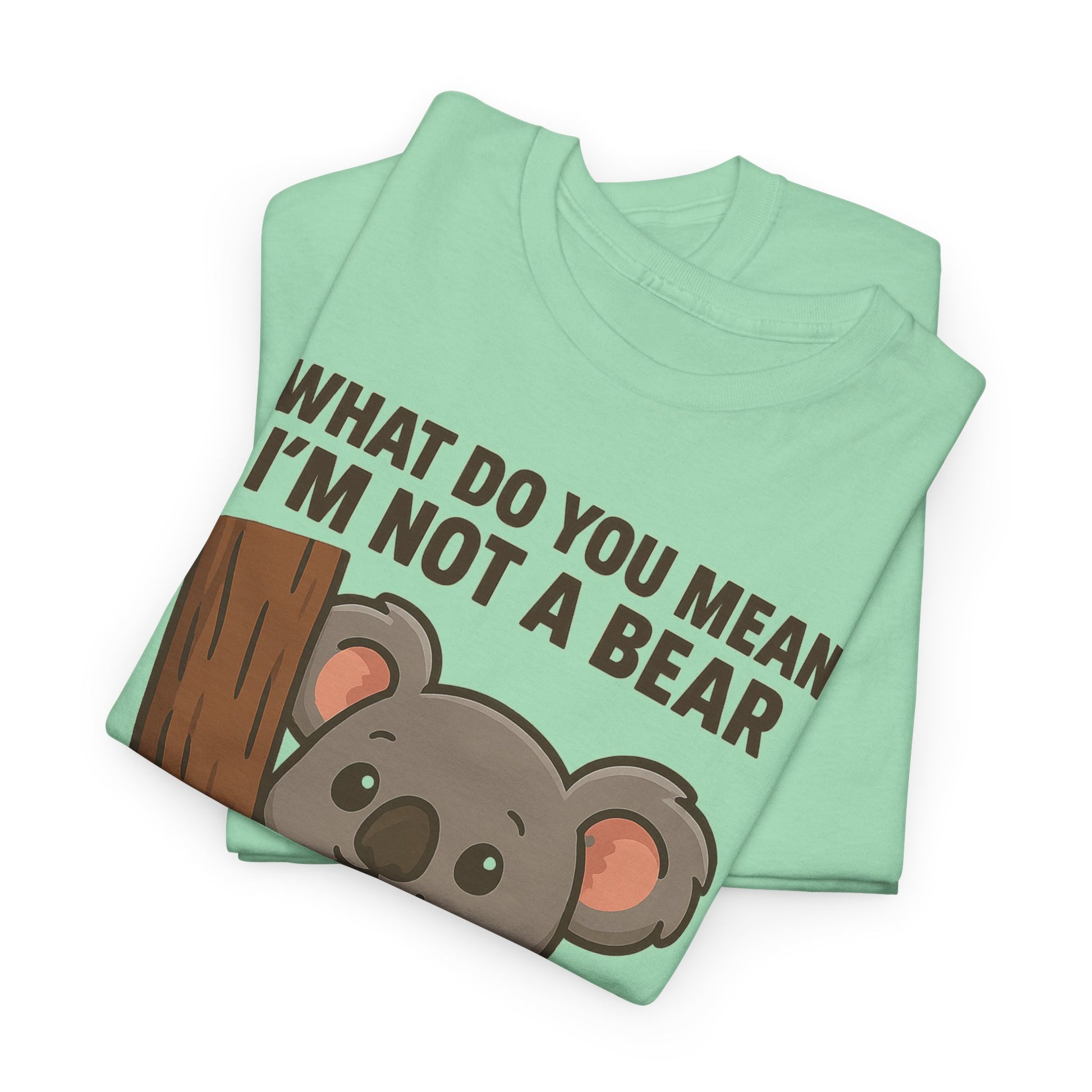 Koala Humor Shirt – Cute Unisex Cotton Tee for Animal Lovers