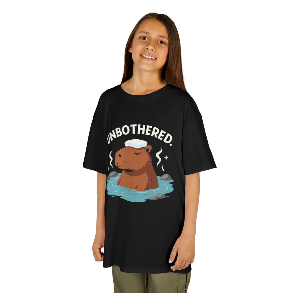 Chill Capybara Kids T-Shirt – Relaxed Vibe Unisex Heavy Cotton Tee