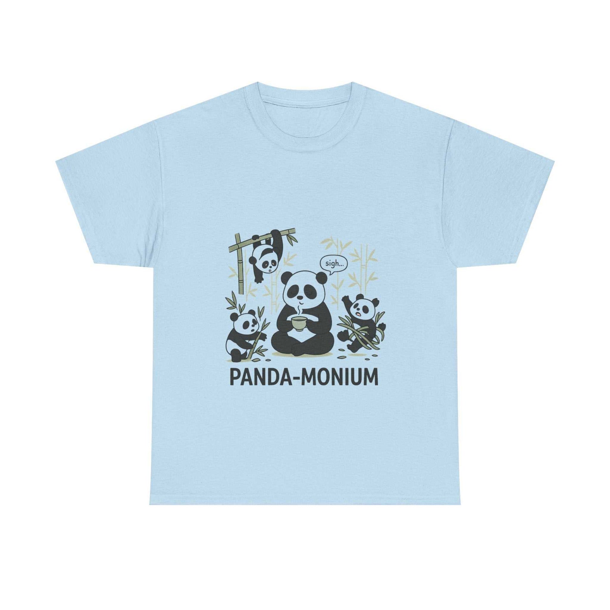 Unisex Panda-Monium T-Shirt – Fun Casual Wear for Animal Lovers