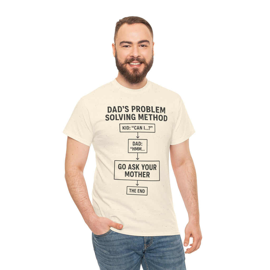 Dad's Problem Solving Method T-Shirt – Funny Father's Day Gift