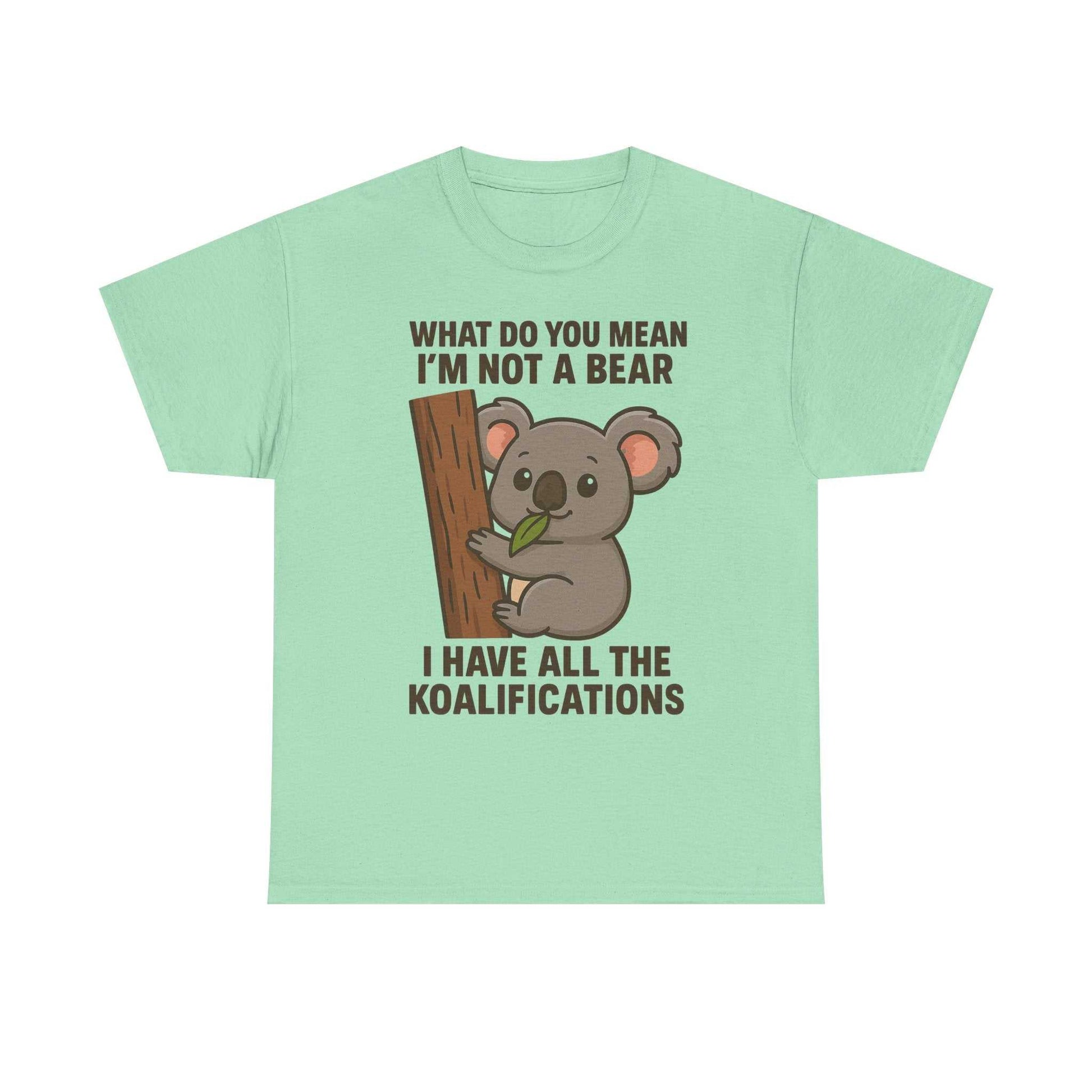 Koala Humor Shirt – Cute Unisex Cotton Tee for Animal Lovers