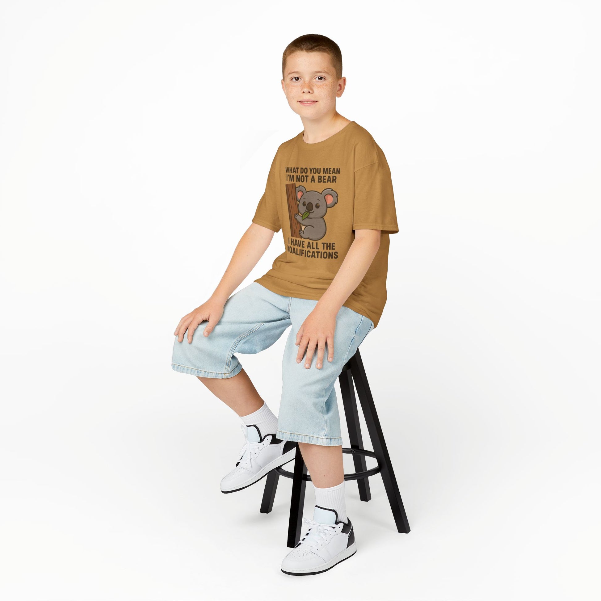 Funny Koala Kids T-Shirt – Cute Unisex Cotton Tee for Boys & Girls