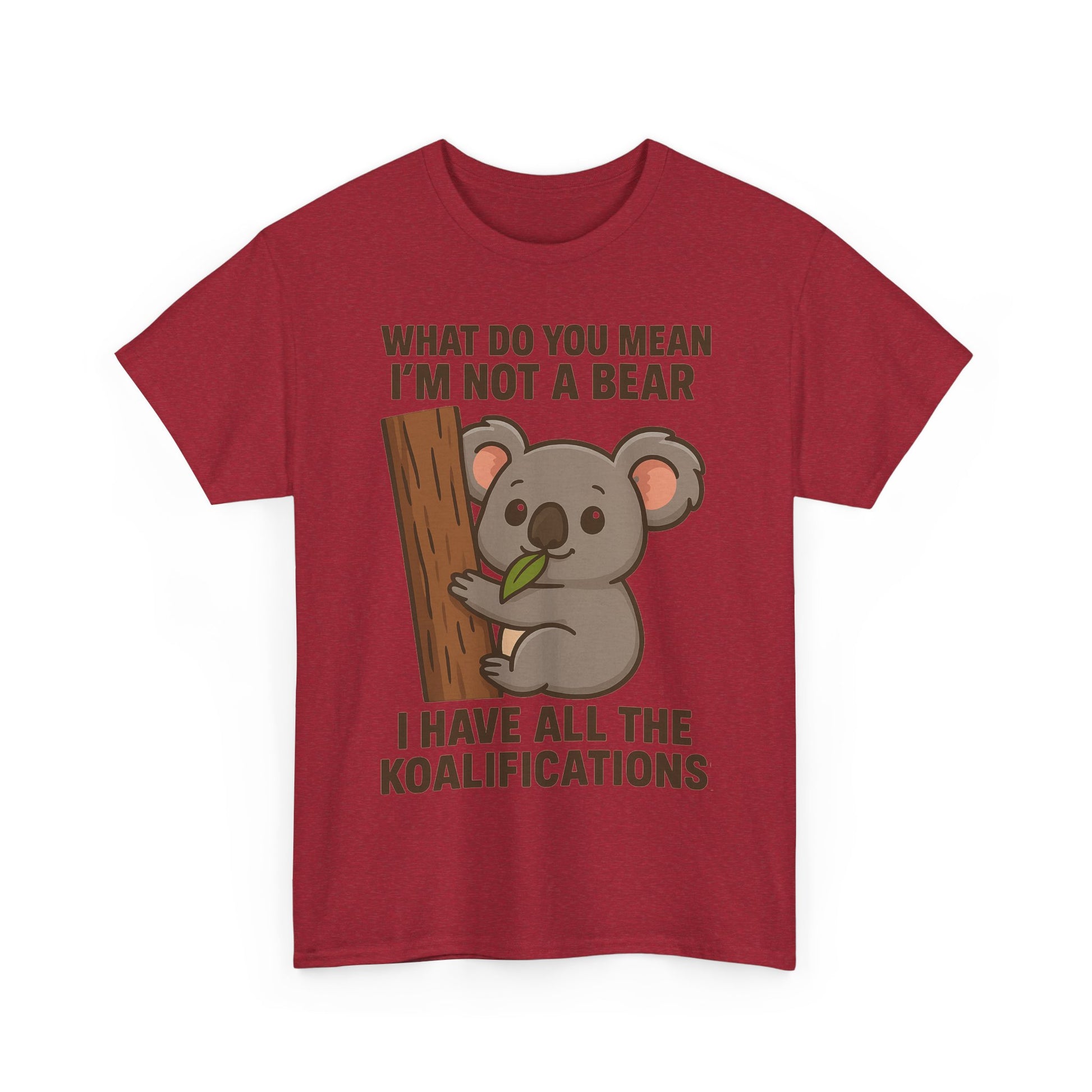 Koala Humor Shirt – Cute Unisex Cotton Tee for Animal Lovers