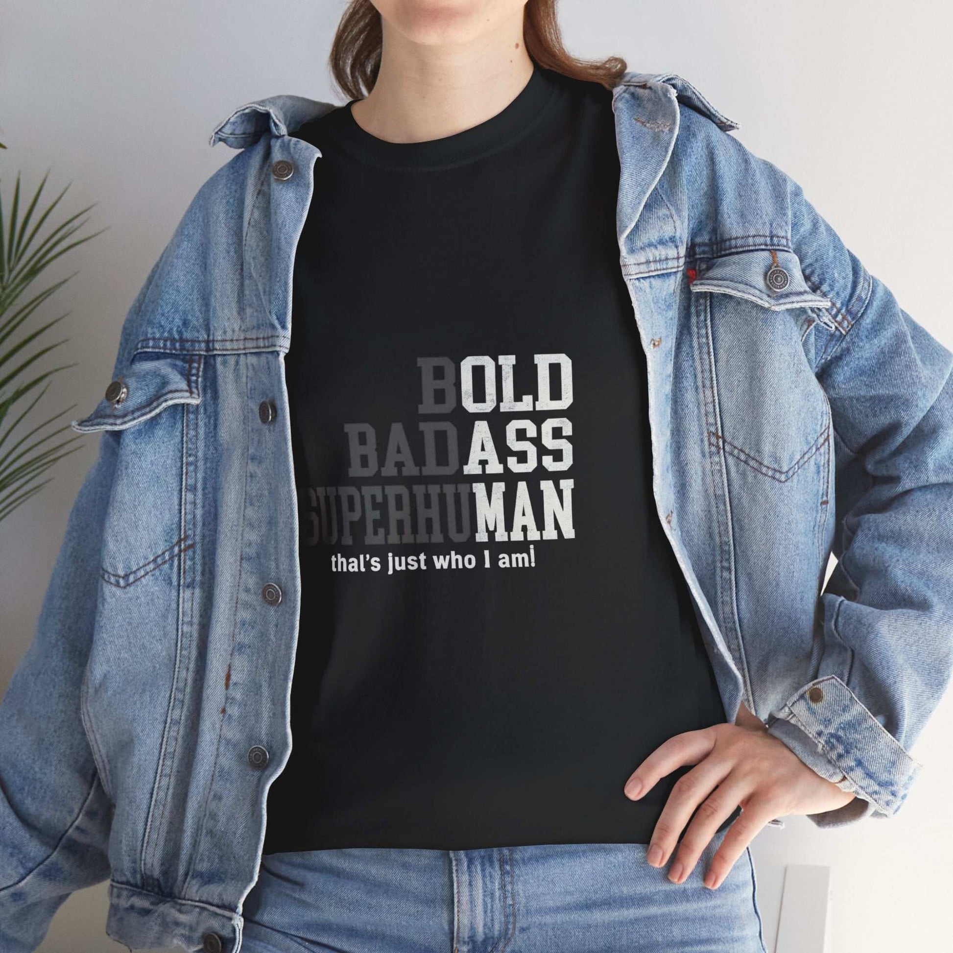 Bold Badass Superhuman Tee – Empowering Unisex Graphic Shirt